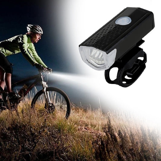 USB Rechargeable 400 Lumen Bicycle Front Headlight Light Set - infinityexculsivestore.com