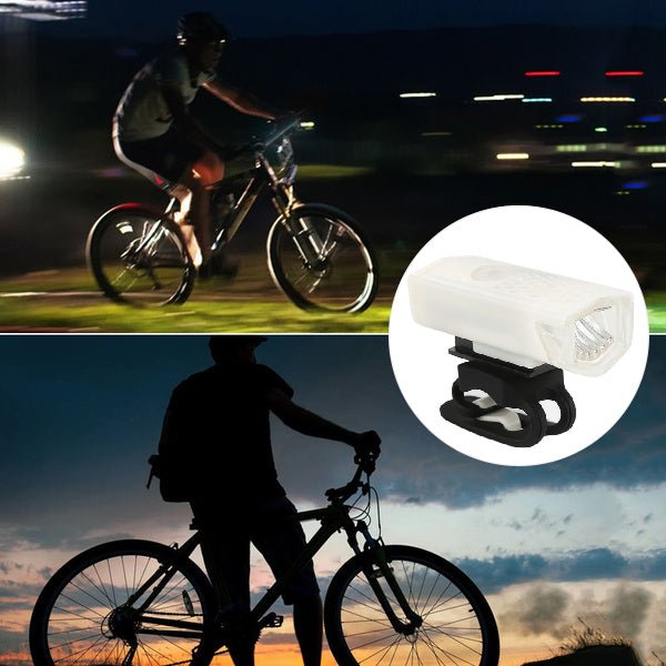 USB Rechargeable 400 Lumen Bicycle Front Headlight Light Set - infinityexculsivestore.com
