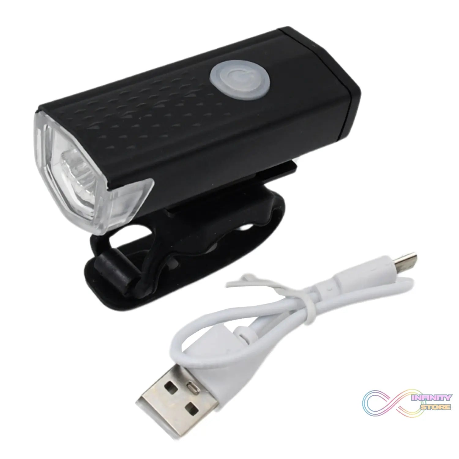USB Rechargeable Bicycle Front Light (1 Pc) - infinityexculsivestore.com
