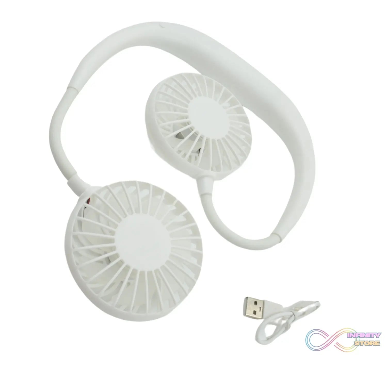 USB Rechargeable Wearable Neckband Fan - infinityexculsivestore.com
