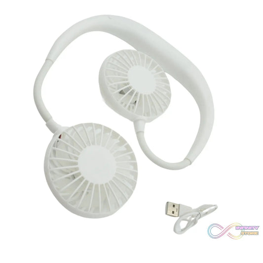 USB Rechargeable Wearable Neckband Fan - infinityexculsivestore.com