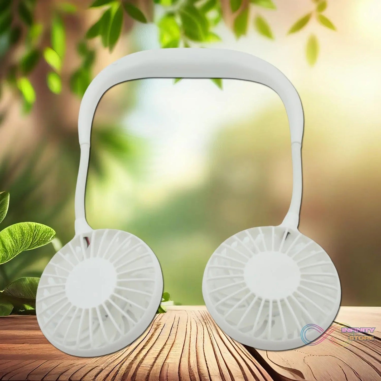 USB Rechargeable Wearable Neckband Fan - infinityexculsivestore.com