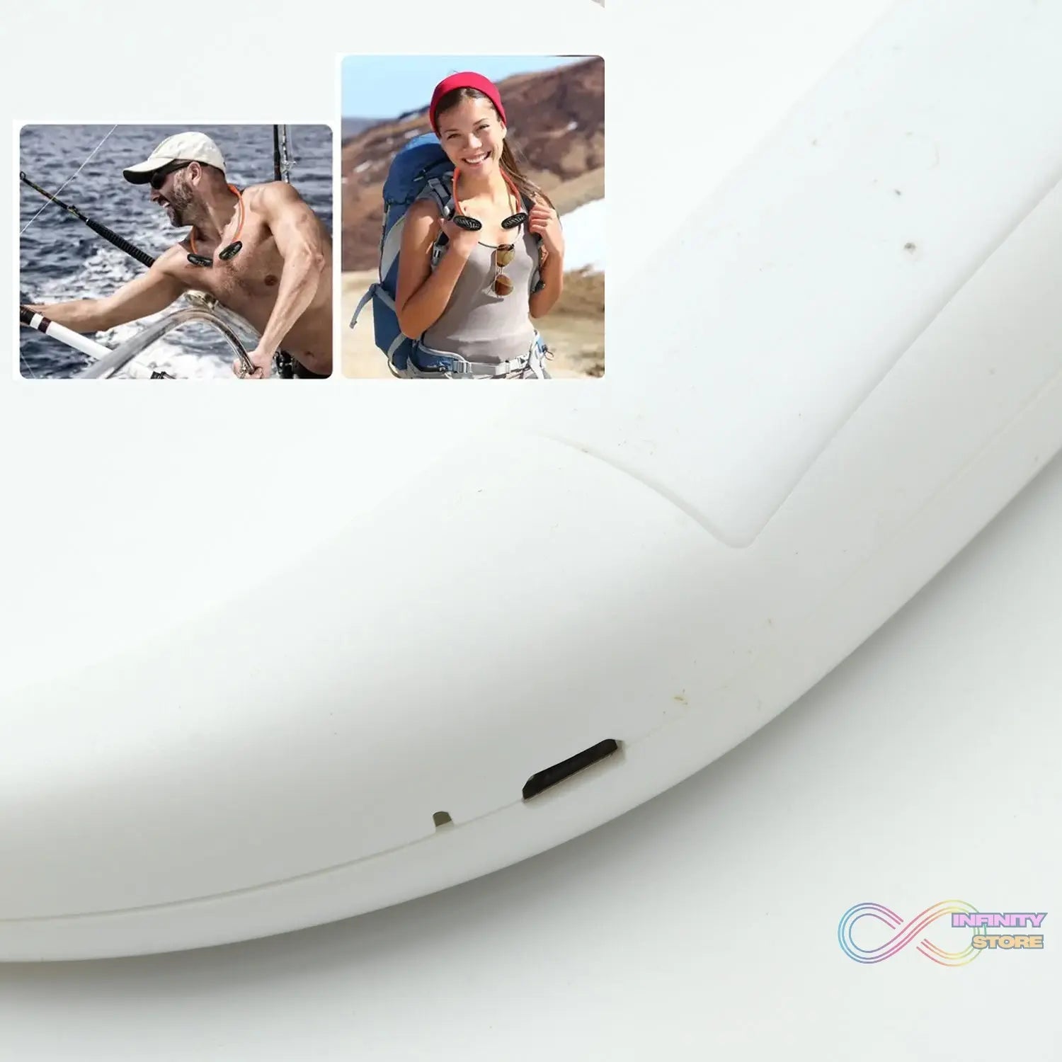 USB Rechargeable Wearable Neckband Fan - infinityexculsivestore.com