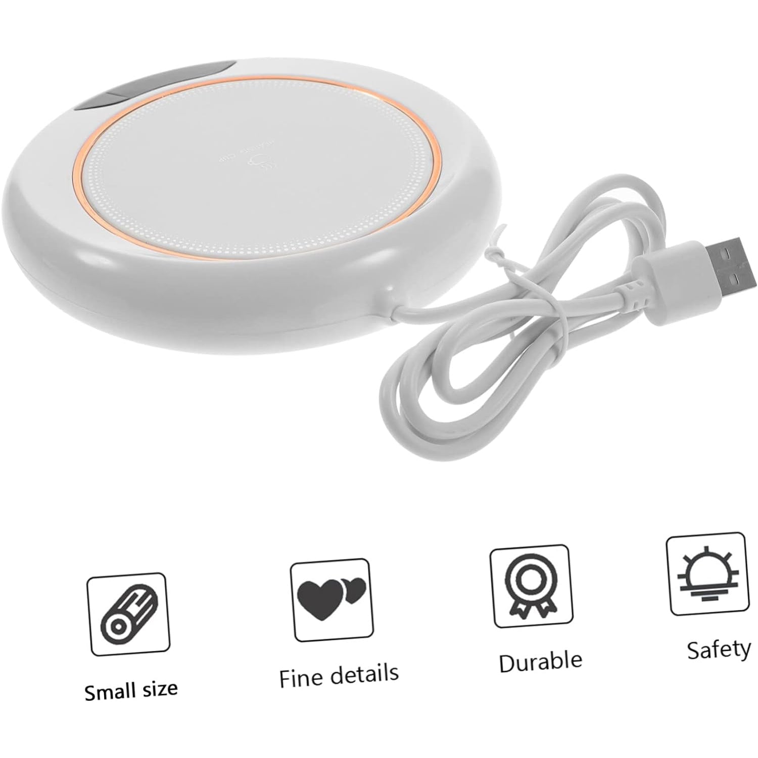USB Warm Coaster Heated Coffee Mug Portable Office Desk Portable Cup, Heater Coffee Mug Warmer Electric Cup Warmer (1 Pc) - infinityexculsivestore.com