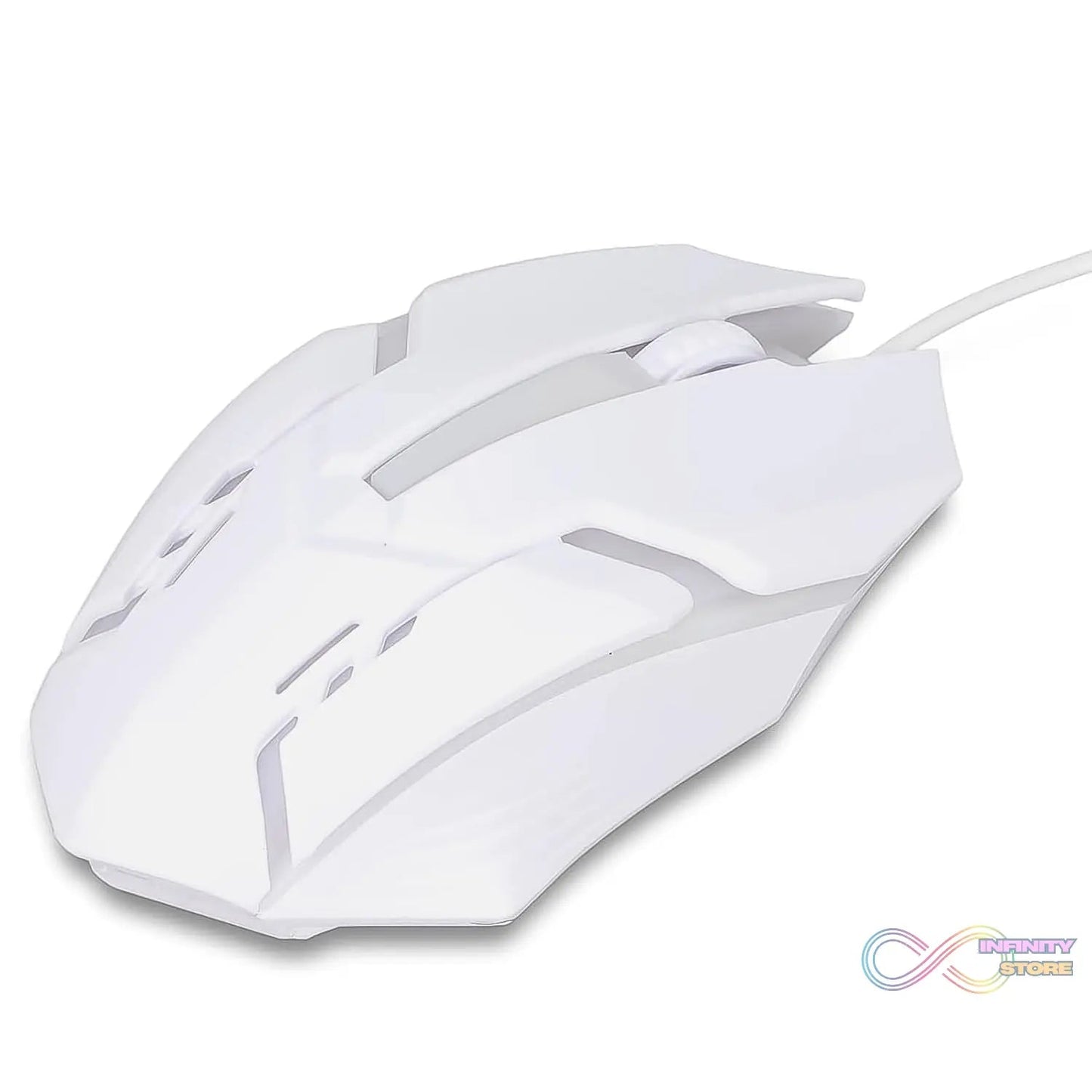 USB Wired Mouse, Gaming Mouse Colorful / Lighting Luminous (1 Pc / Wihte) - infinityexculsivestore.com