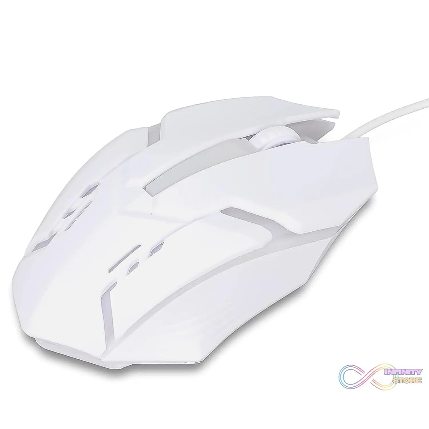 USB Wired Mouse, Gaming Mouse Colorful / Lighting Luminous (1 Pc / Wihte) - infinityexculsivestore.com