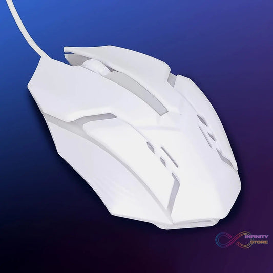USB Wired Mouse, Gaming Mouse Colorful / Lighting Luminous (1 Pc / Wihte) - infinityexculsivestore.com