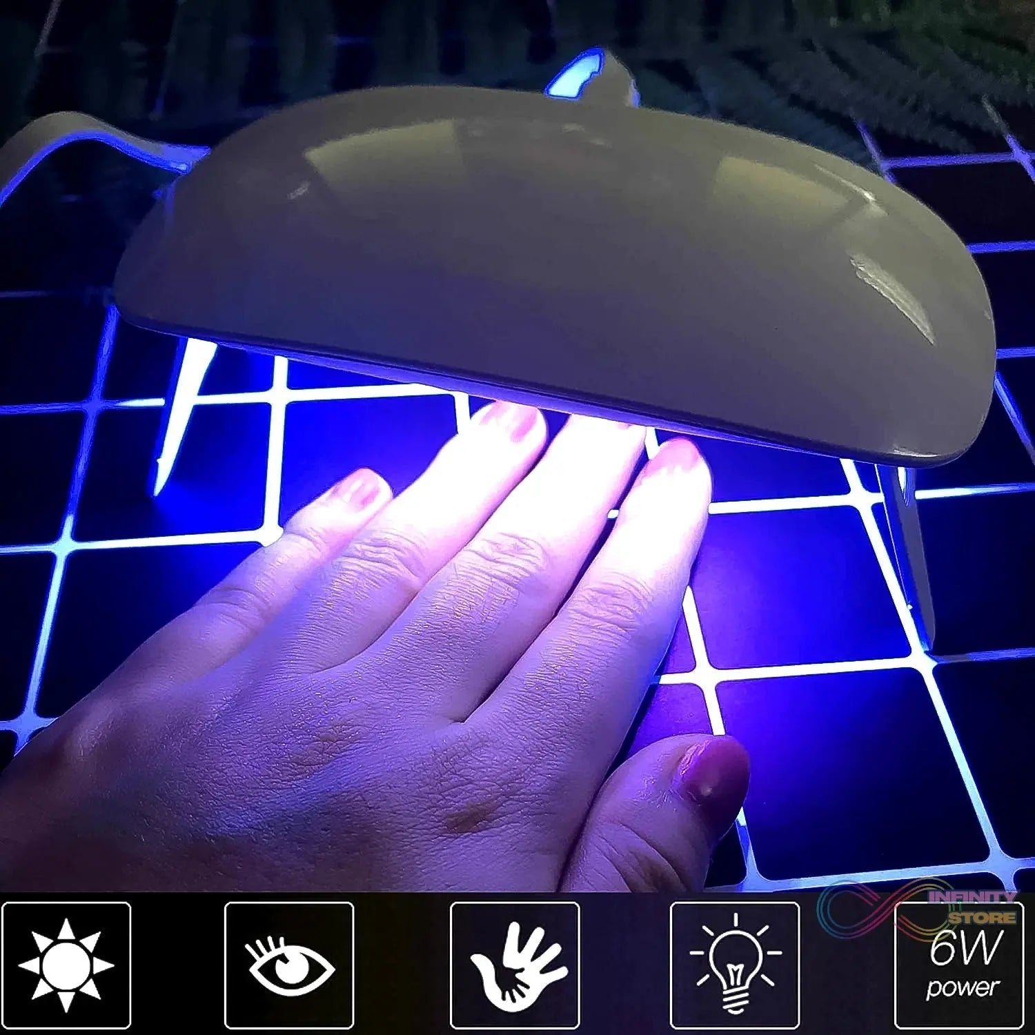 UV LED Lamp Nail Dryer Mini Portable Nail Lamp Professional (1 Pc) - infinityexculsivestore.com