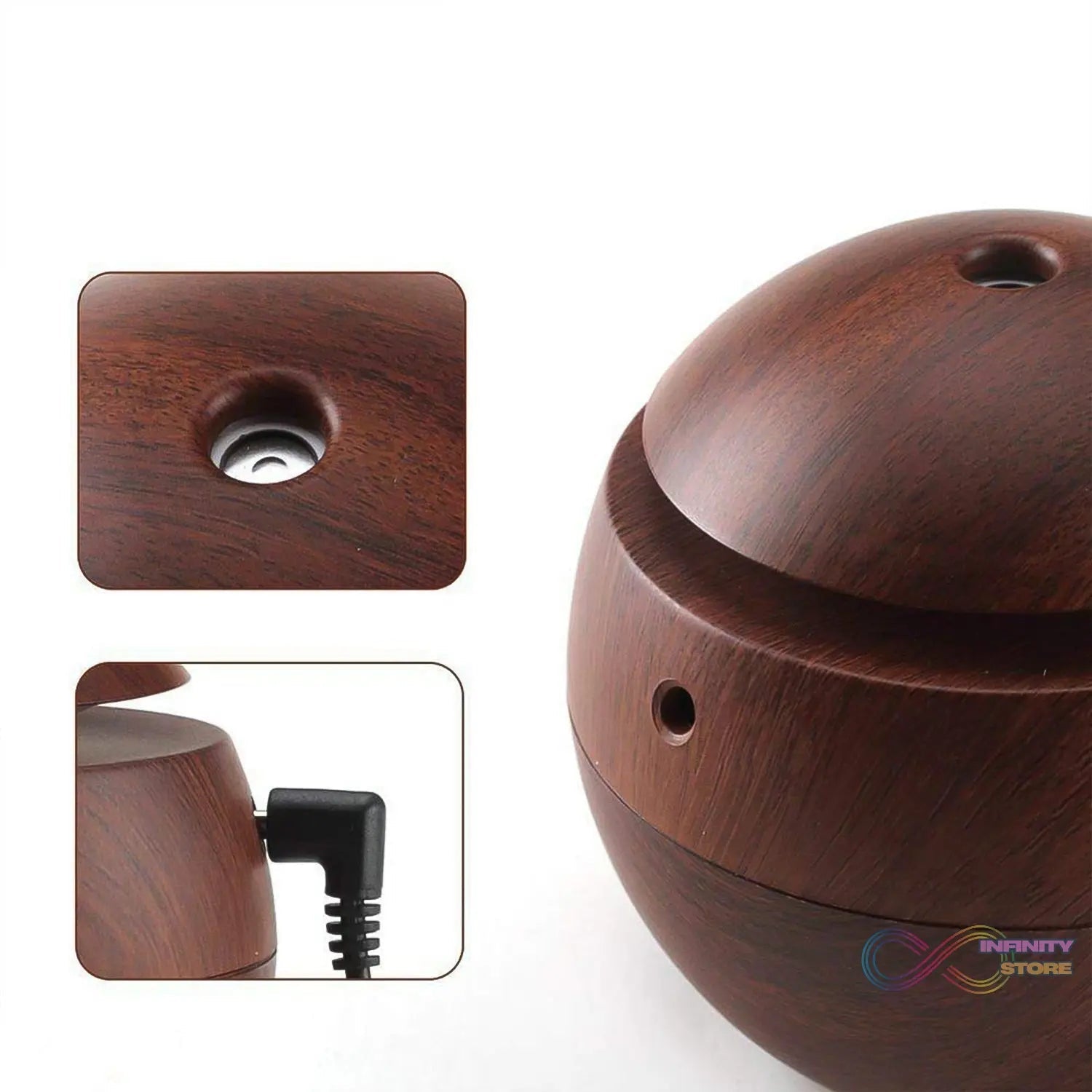 Ultrasonic Aromatherapy Humidifier USB Desktop (130 ML / 1 Pc) - infinityexculsivestore.com