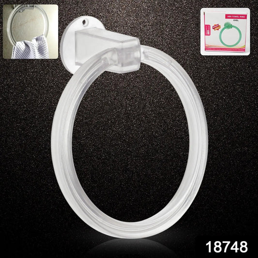 Unbreakable ABS Round Towel Ring Wall Mounted Stand / Holder (1 Pc) - infinityexculsivestore.com