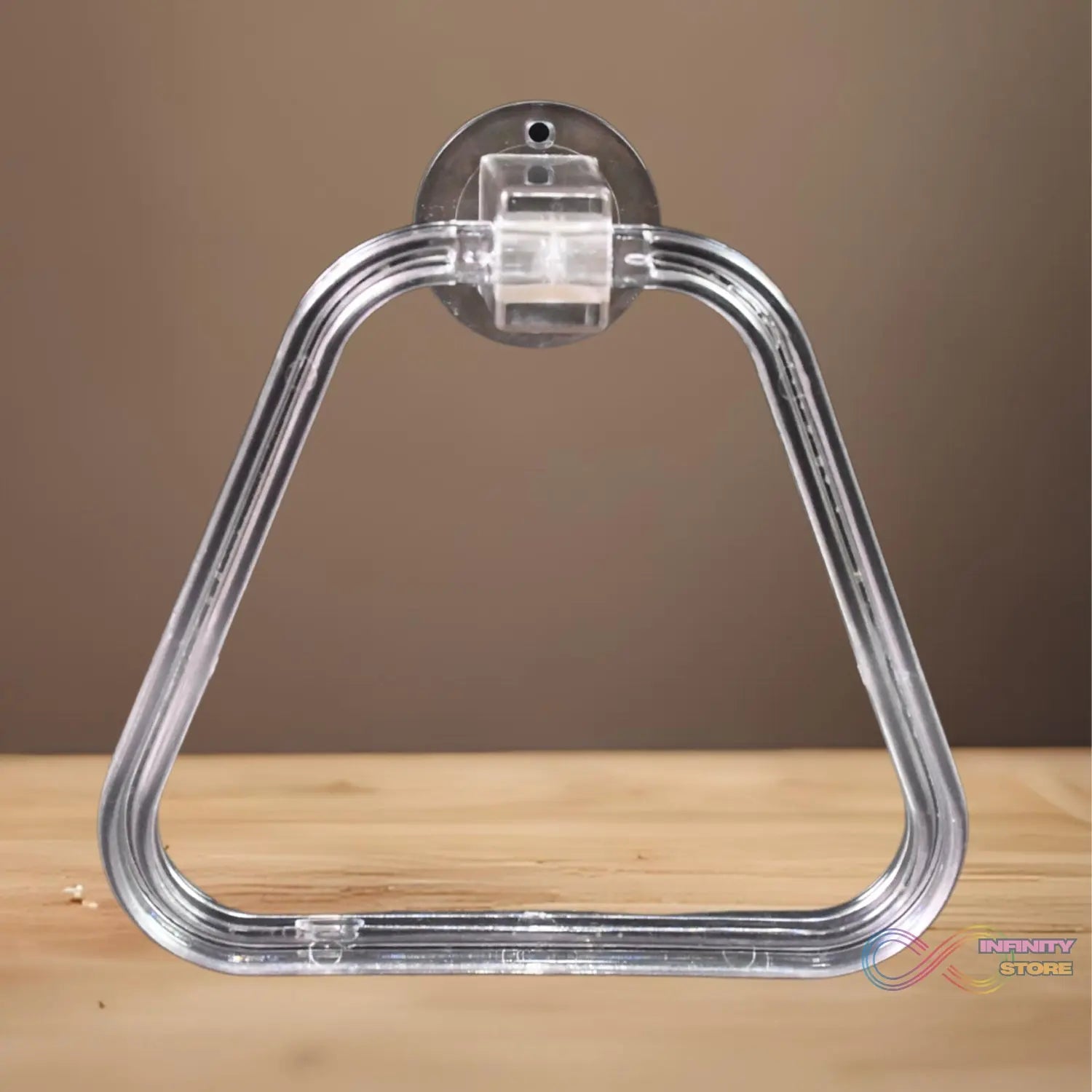 Unbreakable ABS Square Towel Ring Wall Mounted Stand / Holder (1 Pc) - infinityexculsivestore.com
