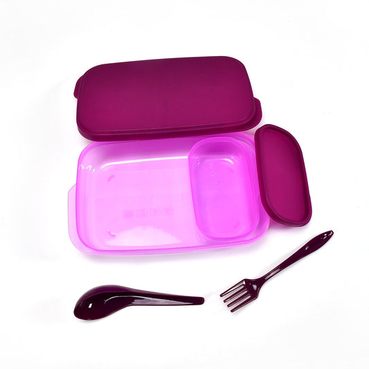Unbreakable Leak - Proof BPA - Free Lunch Box with 2 Containers & Spoon - infinityexculsivestore.com