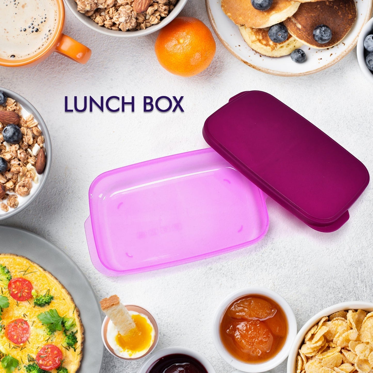 Unbreakable Leak - Proof BPA - Free Lunch Box with 2 Containers & Spoon - infinityexculsivestore.com