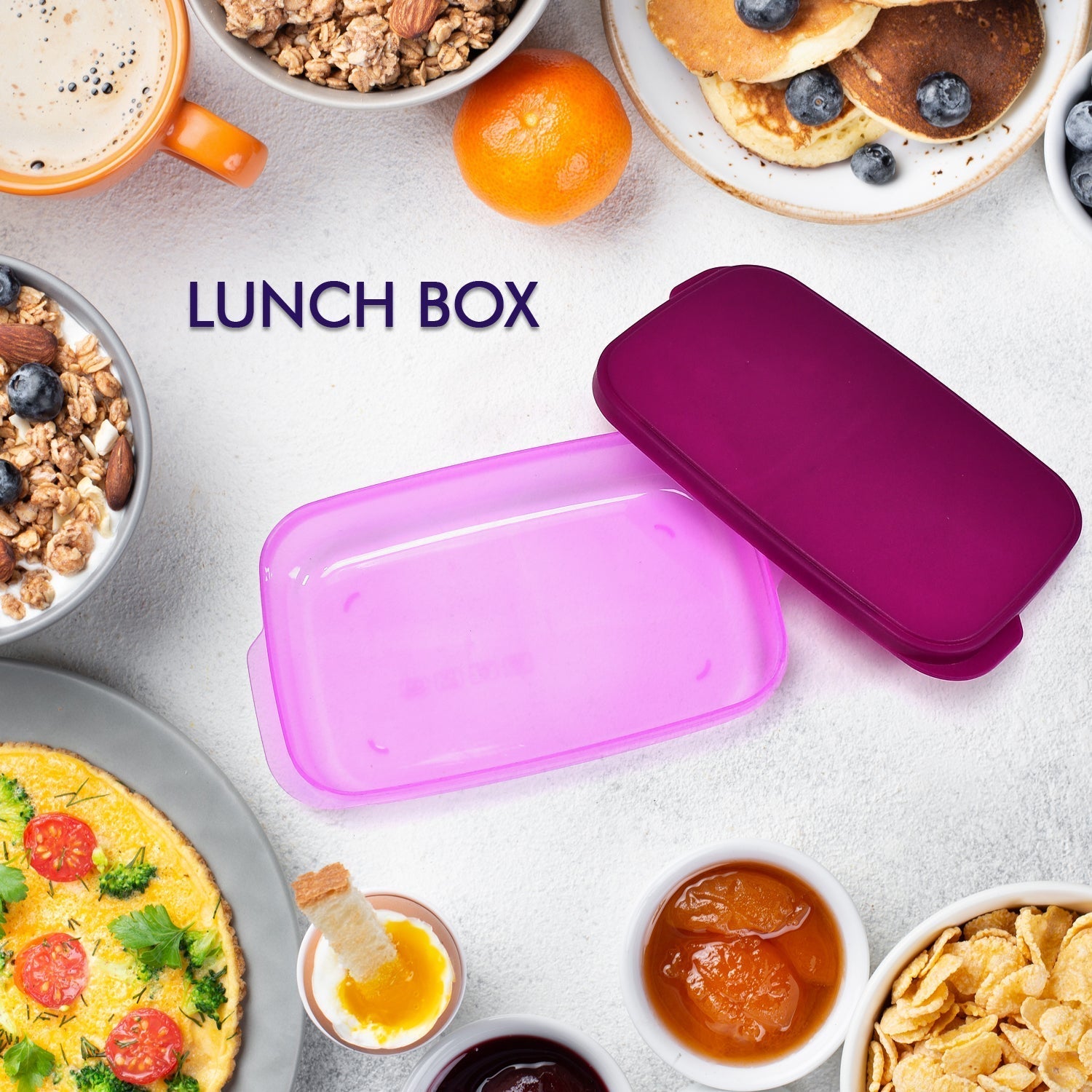 Unbreakable Leak - Proof BPA - Free Lunch Box with 2 Containers & Spoon - infinityexculsivestore.com