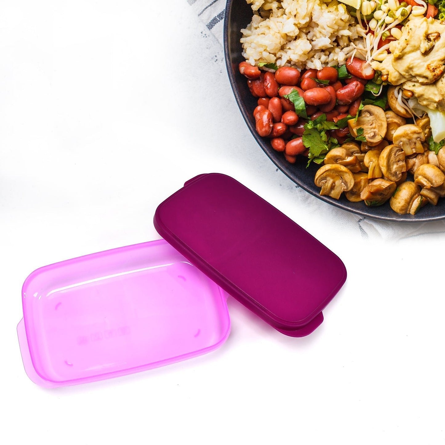 Unbreakable Leak - Proof BPA - Free Lunch Box with 2 Containers & Spoon - infinityexculsivestore.com