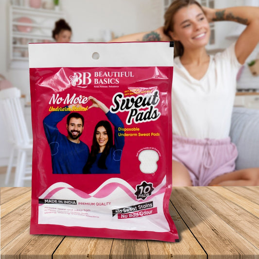 Underarms Sweat Pads Disposable Highly Absorbent Pads Cotton Anti - Allergic Anti Bacteria Anti Smell Underarm Perspiration Pad For Men And Women (Pack of 10) - infinityexculsivestore.com