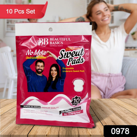 Underarms Sweat Pads Disposable Highly Absorbent Pads Cotton Anti - Allergic Anti Bacteria Anti Smell Underarm Perspiration Pad For Men And Women (Pack of 10) - infinityexculsivestore.com