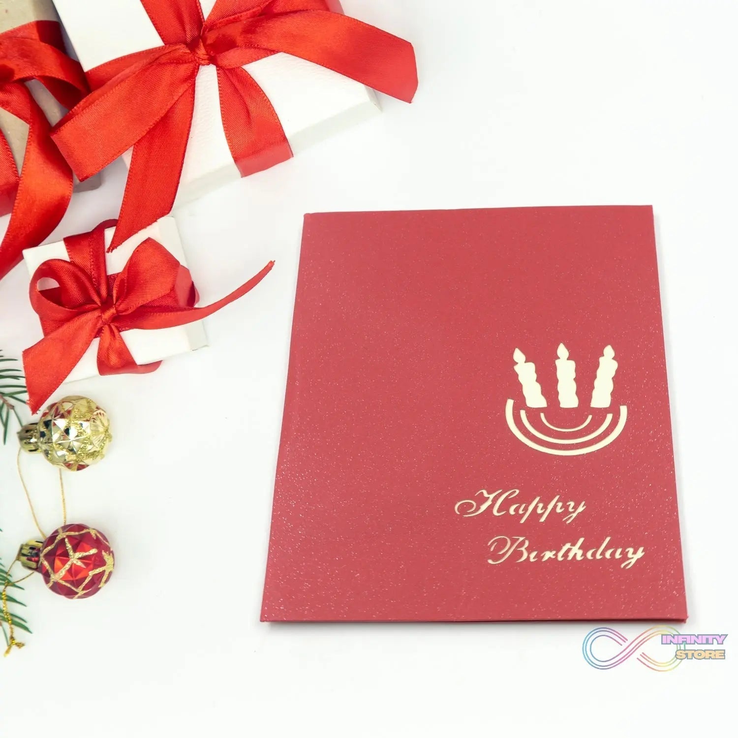 Unique 3D Pop - Up Wishing Card (Birthday): 1 Pc - infinityexculsivestore.com
