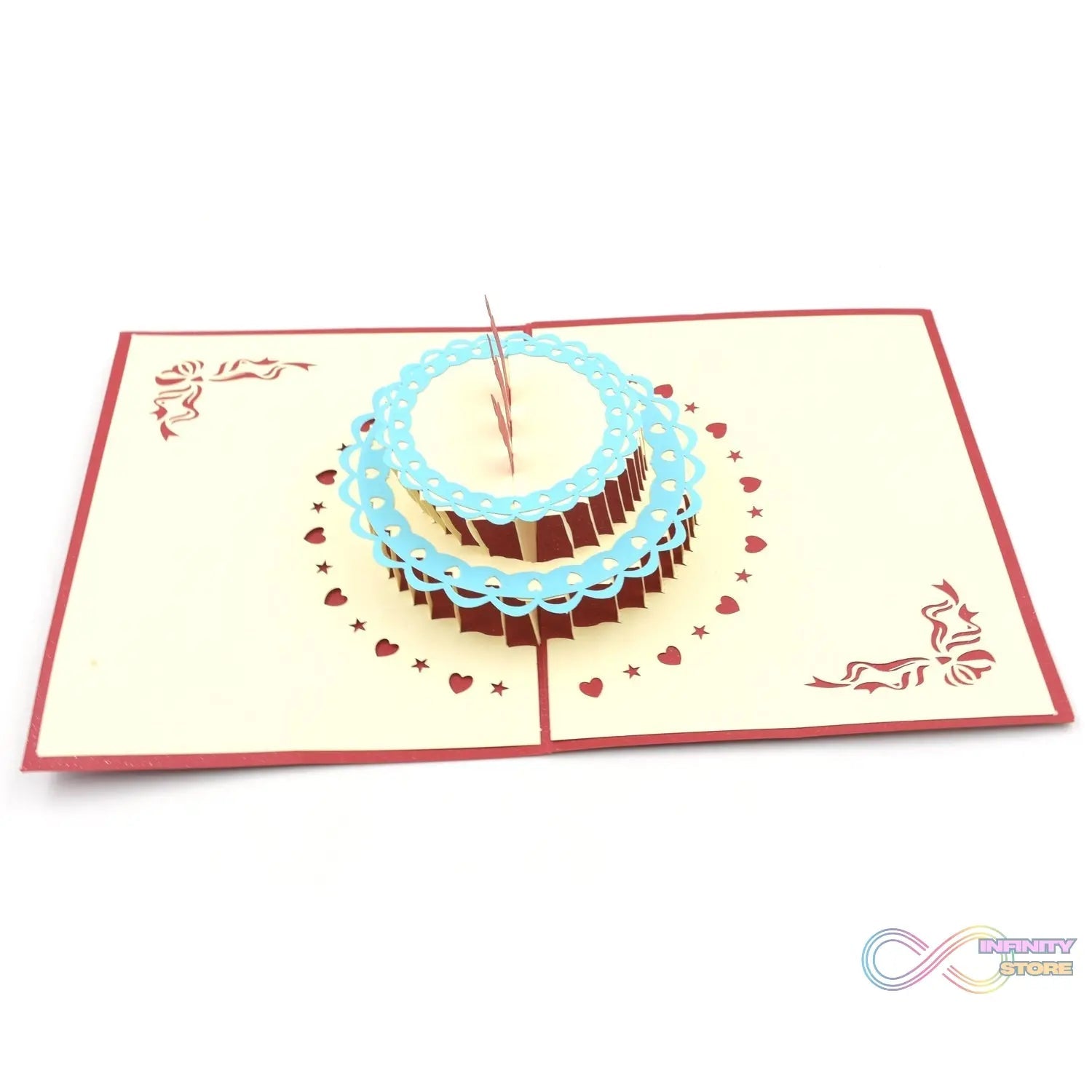 Unique 3D Pop - Up Wishing Card (Birthday): 1 Pc - infinityexculsivestore.com
