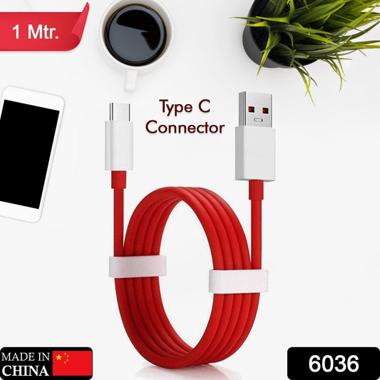 Unique Type C Dash Charging USB Cable for Fast Charging & Data Transfer (Red, 1 Meter) - infinityexculsivestore.com