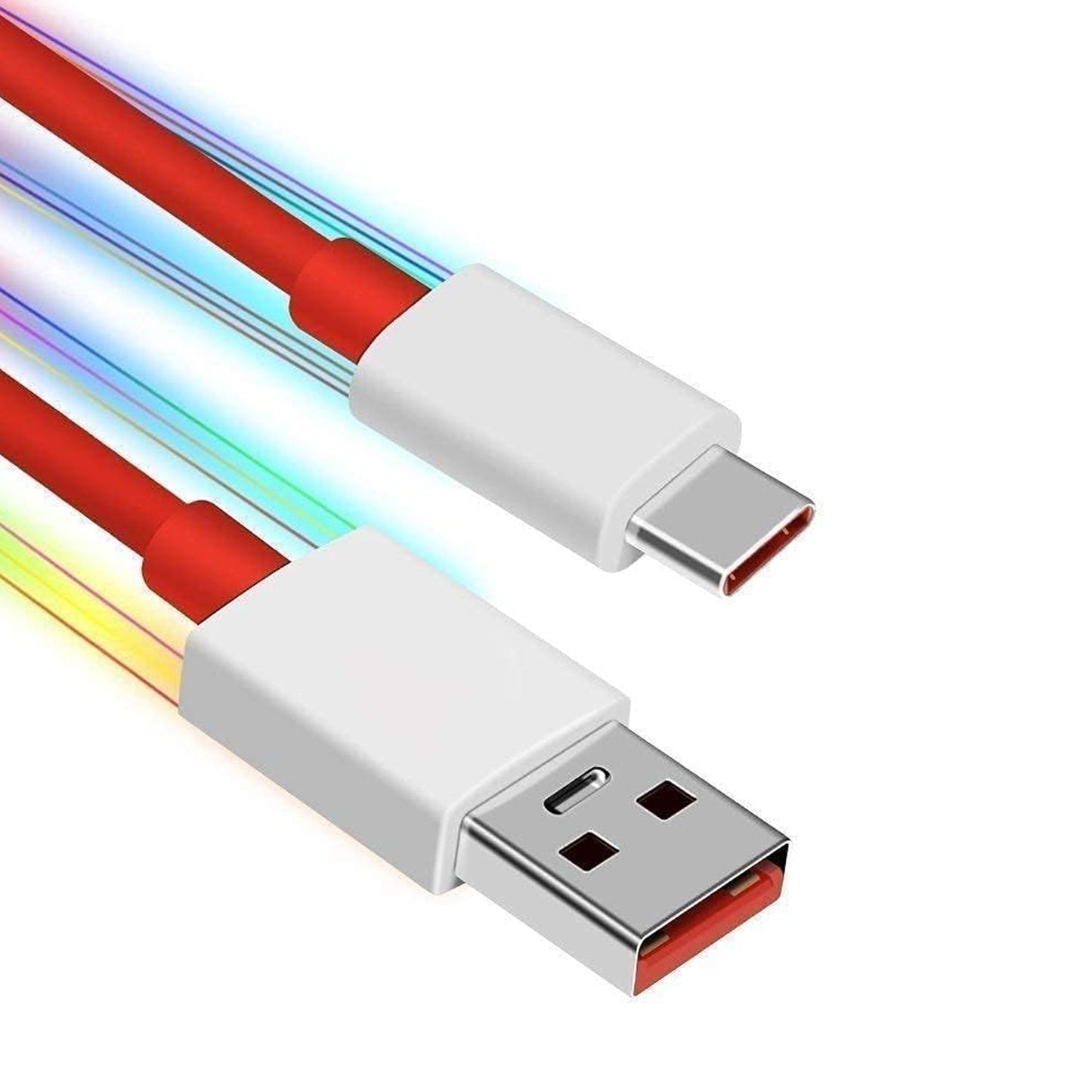 Unique Type C Dash Charging USB Cable for Fast Charging & Data Transfer (Red, 1 Meter) - infinityexculsivestore.com