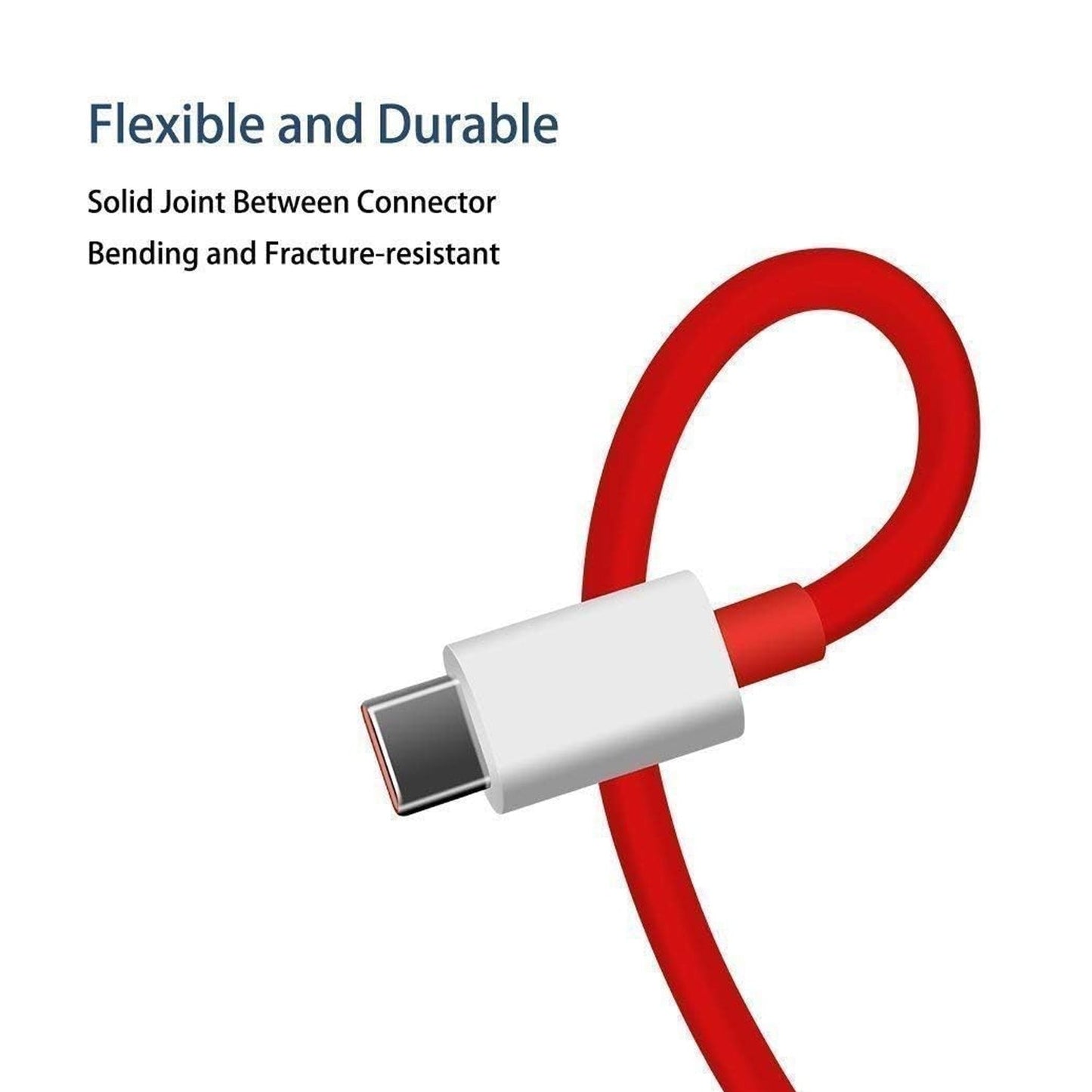 Unique Type C Dash Charging USB Cable for Fast Charging & Data Transfer (Red, 1 Meter) - infinityexculsivestore.com