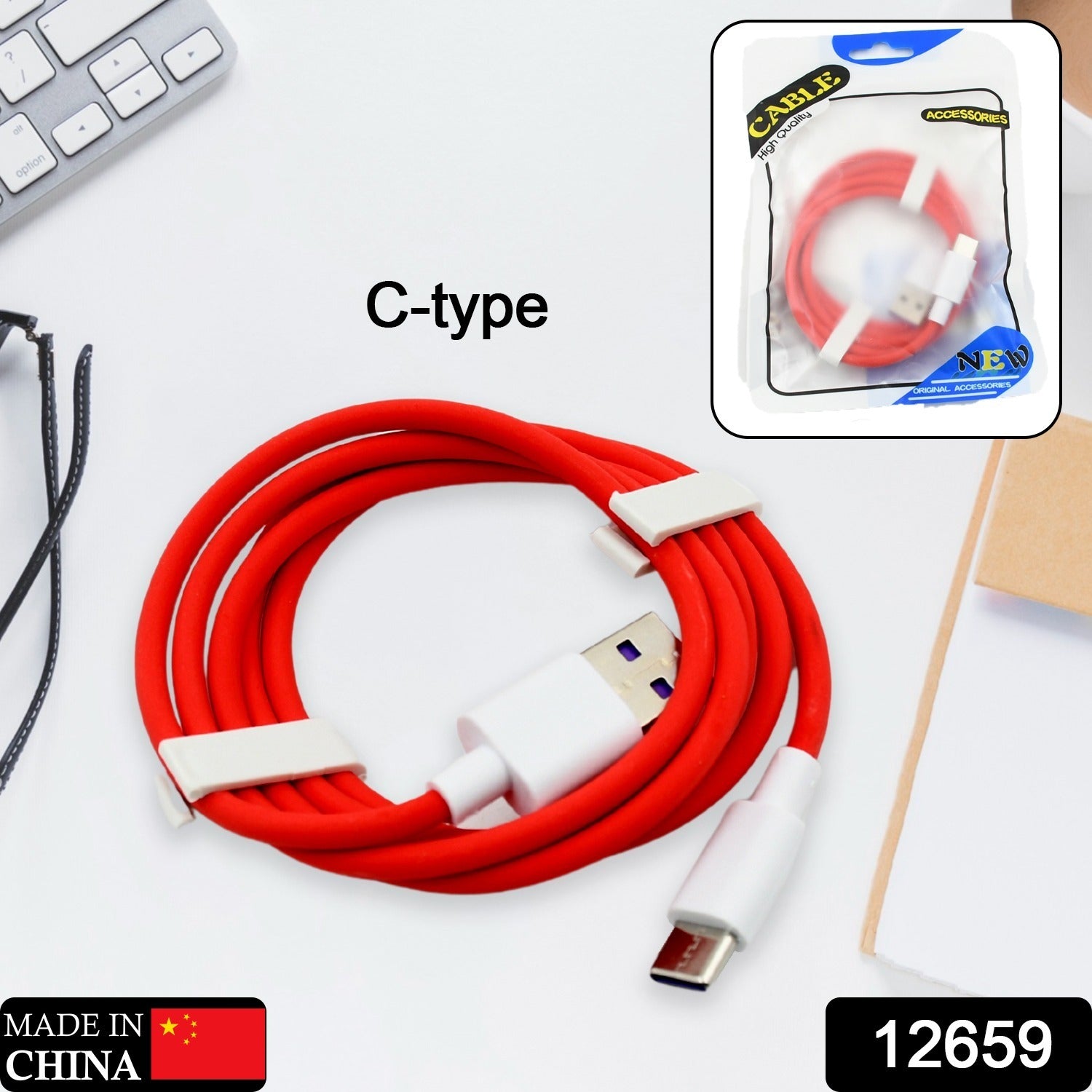 Unique Type C Dash Charging USB Data Cable | Fast Charging Cable | Data Transfer Cable For All C Type Mobile Use - infinityexculsivestore.com