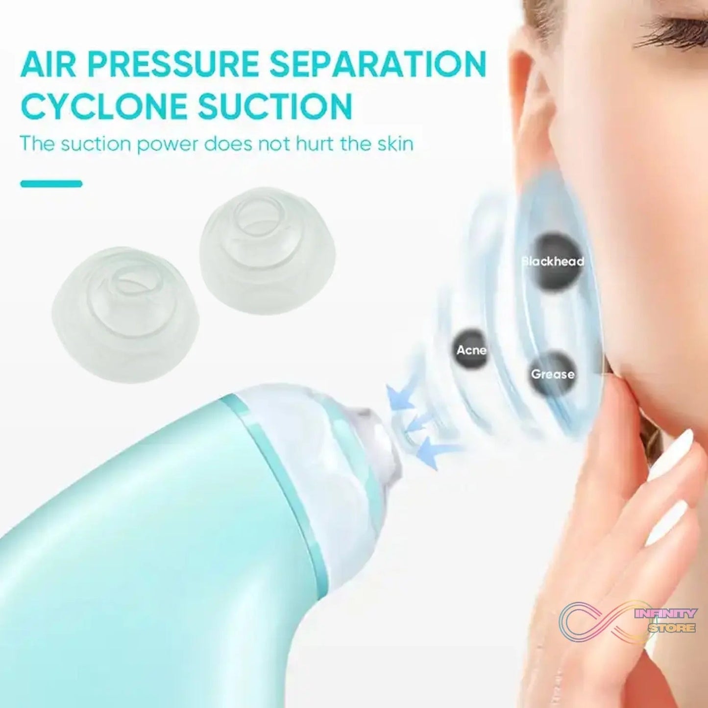Vacuum Blackhead Machine, Reduce Spot Mini Handheld Lifting Massage Facial Blackhead Remover For Skin Care (1 Pc) - infinityexculsivestore.com