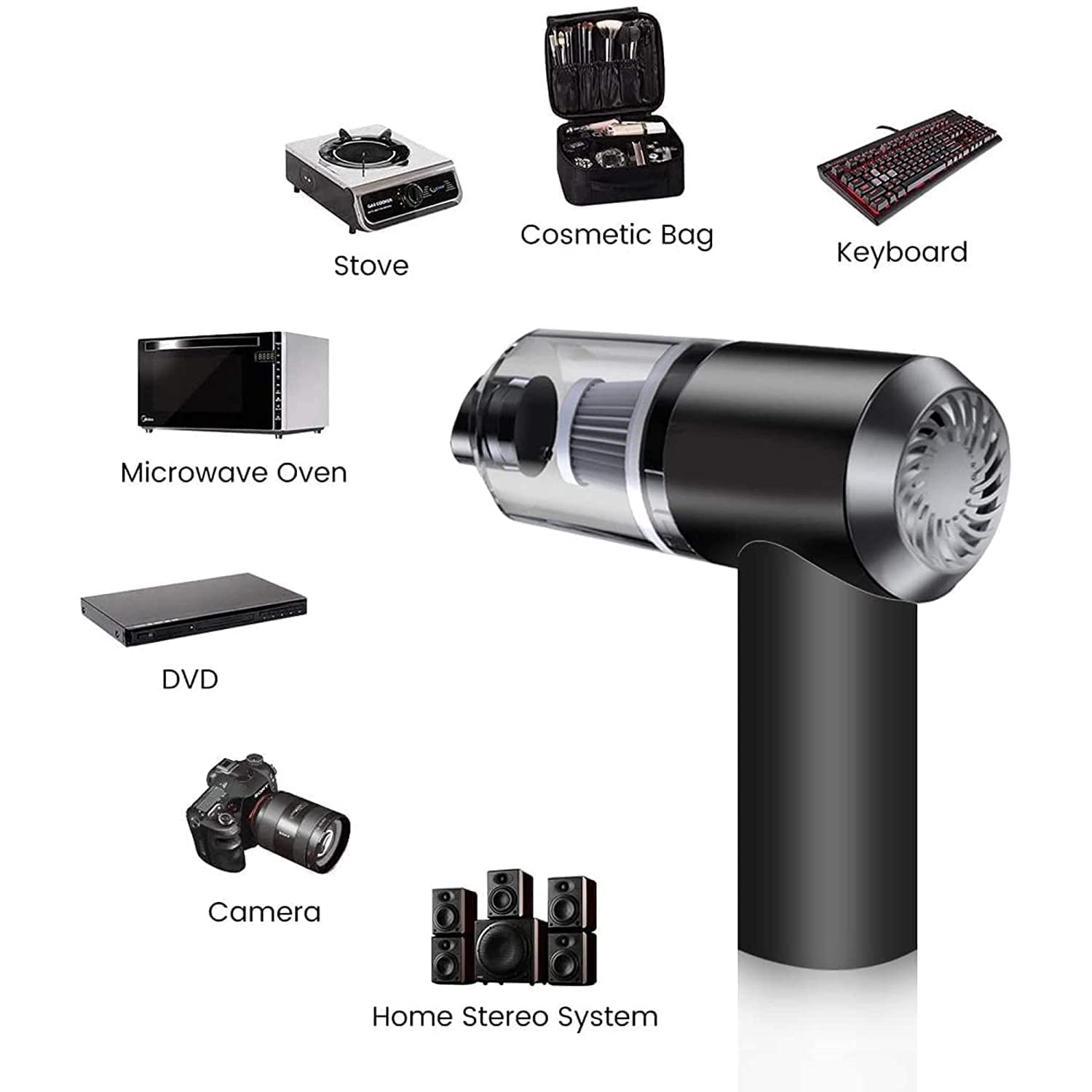 Vacuum Cleaner Dust Collection 2 in 1 Car Vacuum Cleaner 120W High - Power Handheld Wireless Vacuum Cleaner Home Car Dual - use Portable USB Rechargeable - infinityexculsivestore.com