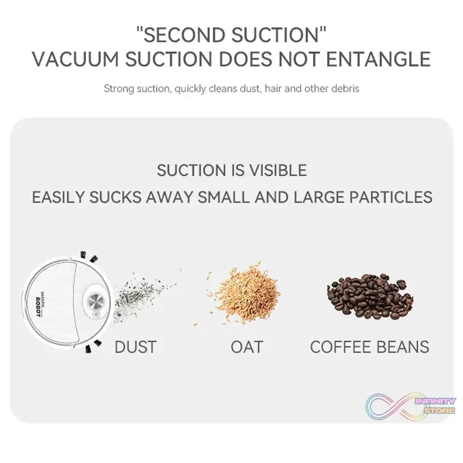 Vacuum Cleaner Sweeping Robot (1 Pc) - infinityexculsivestore.com