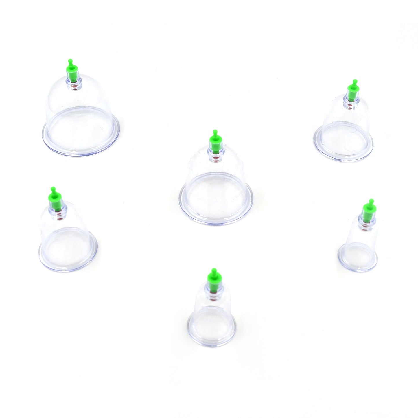 Vacuum Cupping Set 6 Pcs Kit Pull Out a Vacuum Apparatus Therapy Relax Massagers Curve Suction Pumps - infinityexculsivestore.com