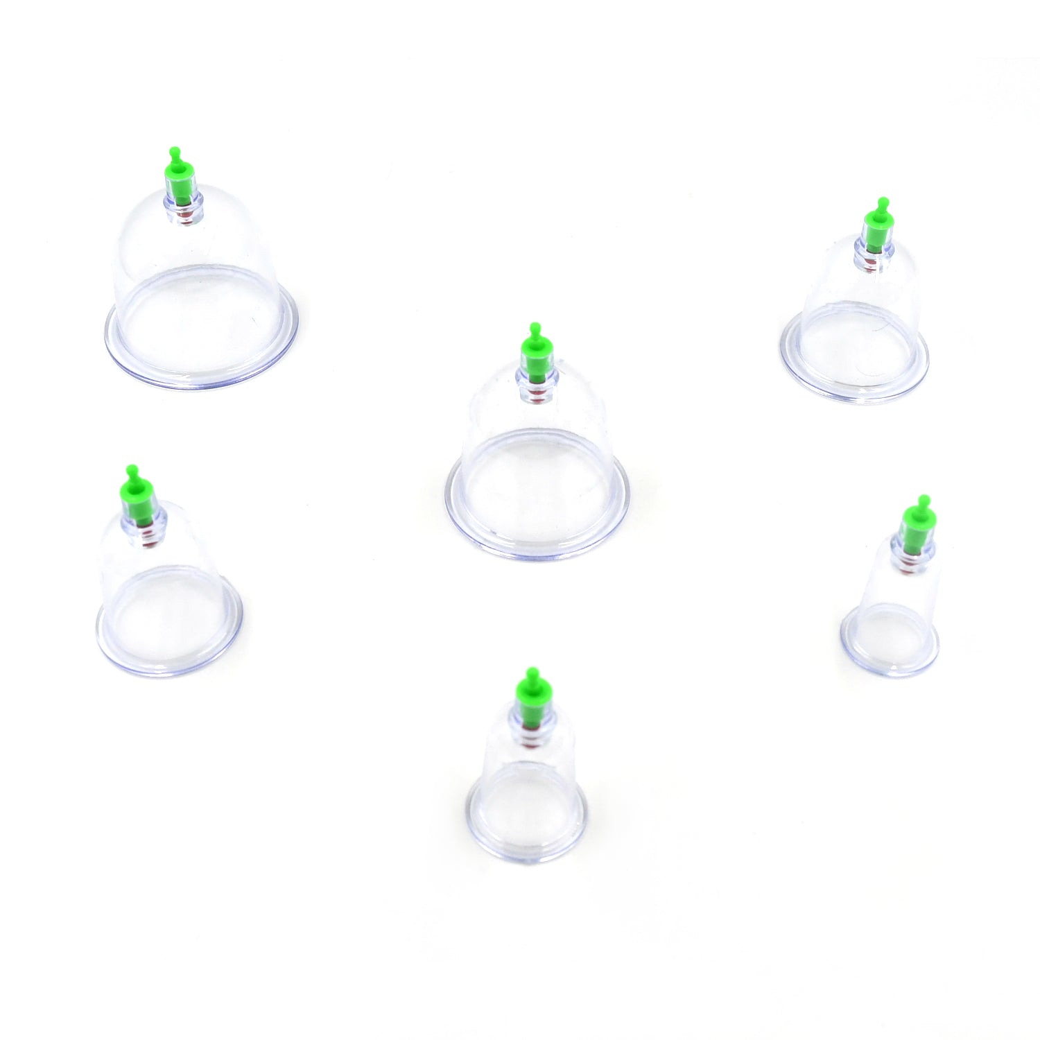 Vacuum Cupping Set 6 Pcs Kit Pull Out a Vacuum Apparatus Therapy Relax Massagers Curve Suction Pumps - infinityexculsivestore.com