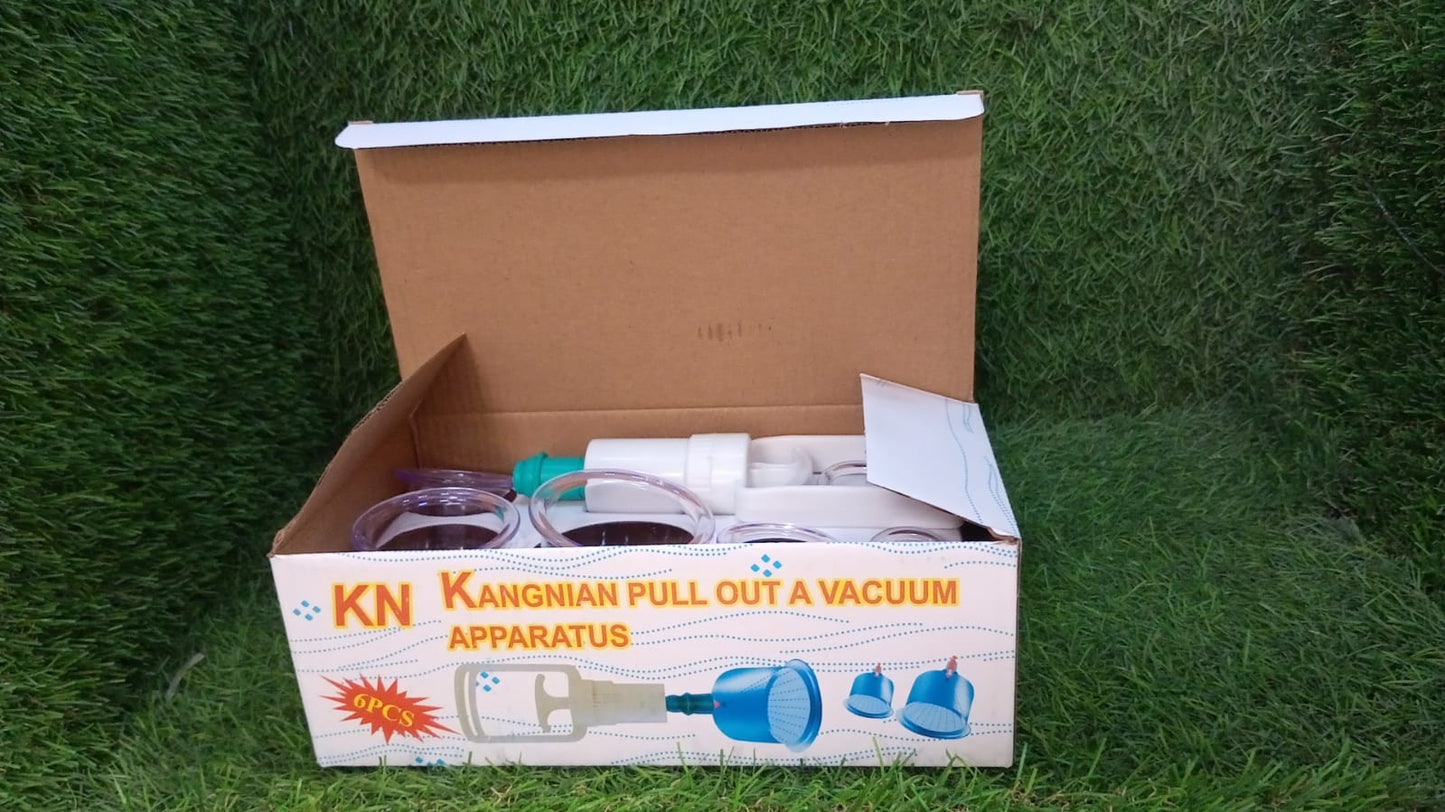 Vacuum Cupping Set 6 Pcs Kit Pull Out a Vacuum Apparatus Therapy Relax Massagers Curve Suction Pumps - infinityexculsivestore.com
