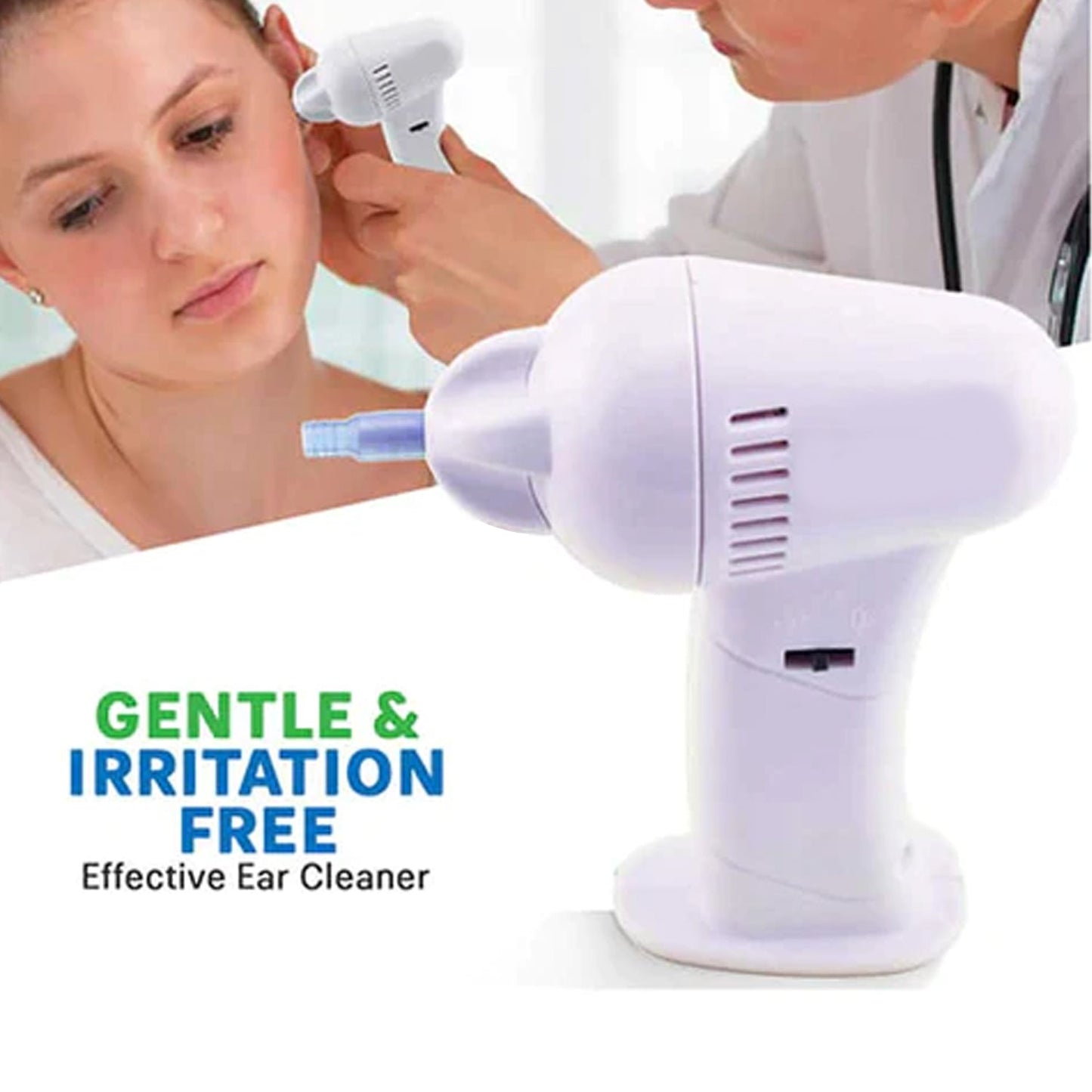 Vacuum Ear Cleaning System Clean Ears Care Removel Tool Earpick Cleaner Vacuum Removal Kit Safe Gentle Hygienic with 8 Silicon Cleaner Clips and Cleaning Brush - infinityexculsivestore.com