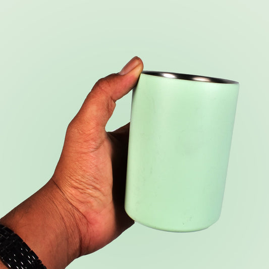 Vacuum Glass 304 Stainless Steel Home Office Lidless Anti - Scald Water Cup Drink Mug - infinityexculsivestore.com