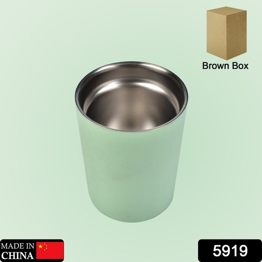 Vacuum Glass 304 Stainless Steel Home Office Lidless Anti - Scald Water Cup Drink Mug - infinityexculsivestore.com