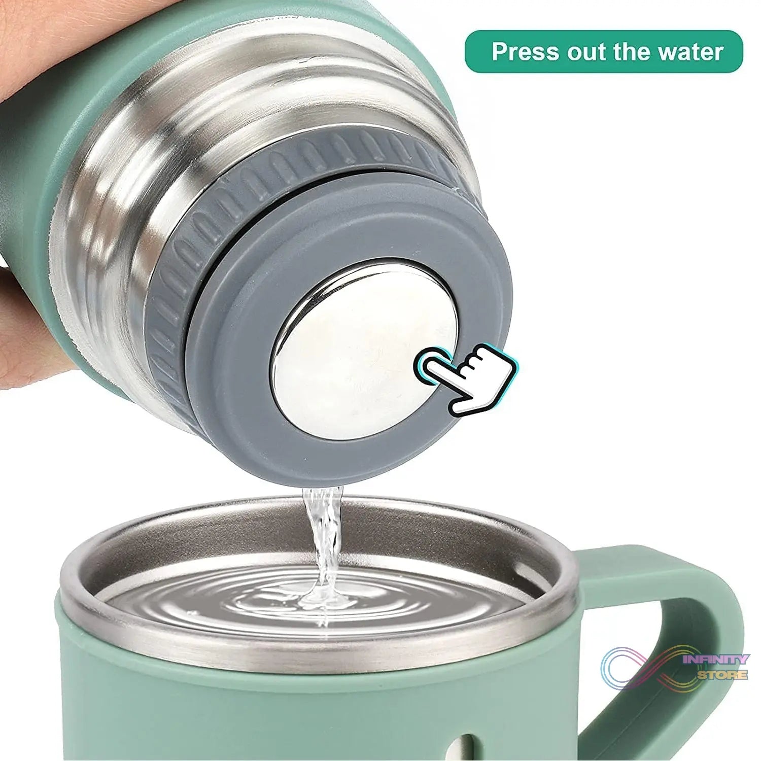 Vacuum Insulated Flask Set with 3 Cups (1 Pc / 500ml) - infinityexculsivestore.com