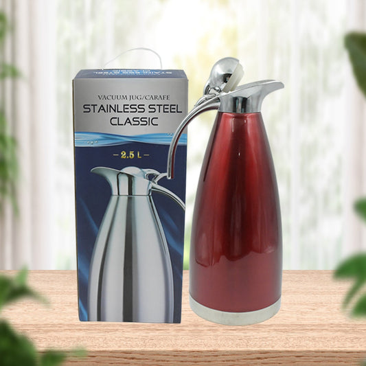 Vacuum Insulated Kettle Jug (Stainless Steel): 2.5L Sizes - infinityexculsivestore.com