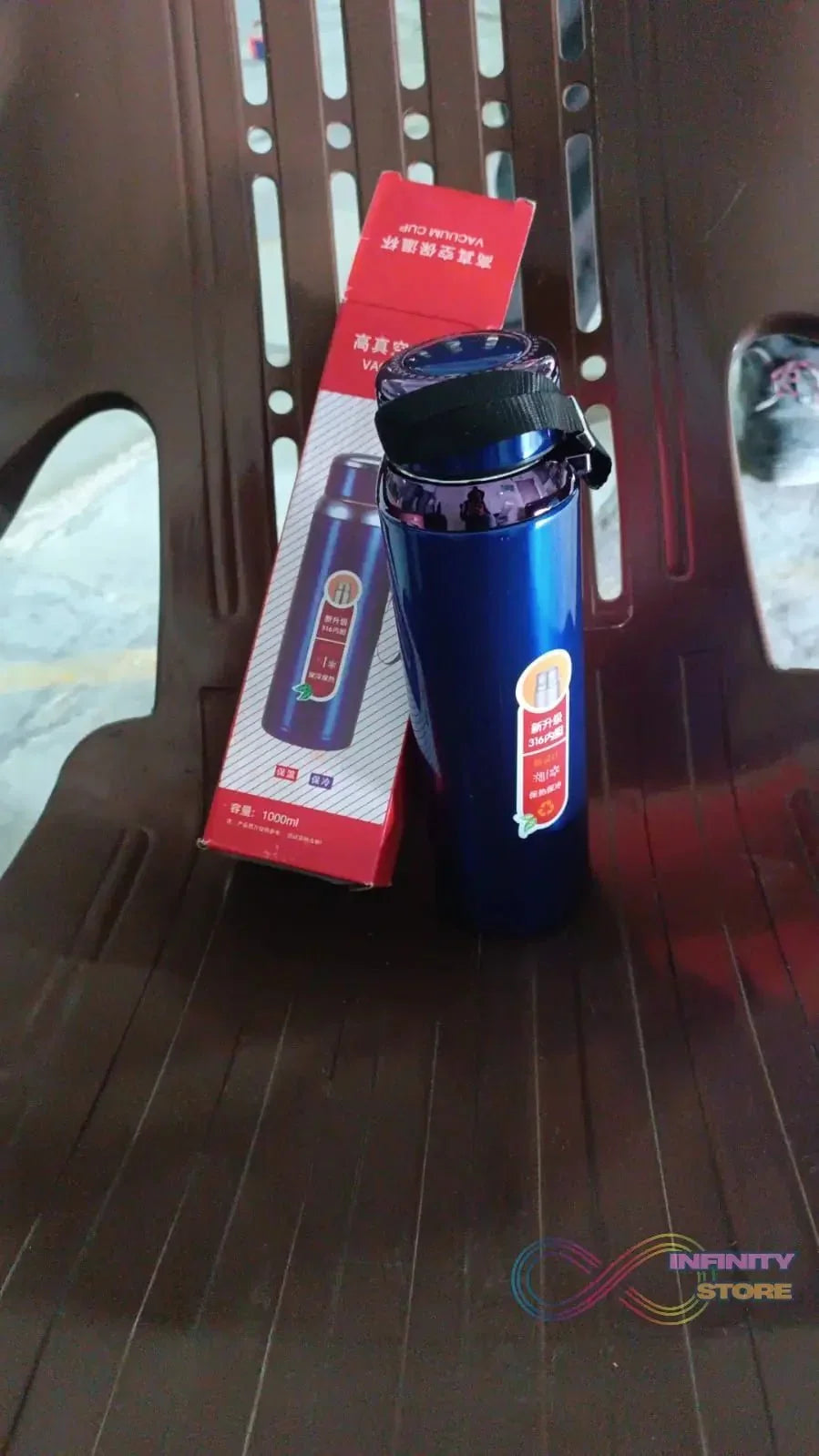 Vacuum Insulated Stainless Steel Bottle, Double walled (1000 ML) - infinityexculsivestore.com
