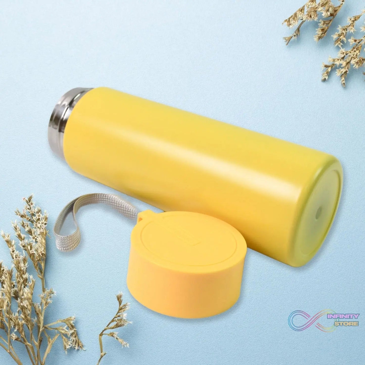 Vacuum Insulated Stainless Steel, Double walled (500 ML Approx / Mix Color & Design) - infinityexculsivestore.com