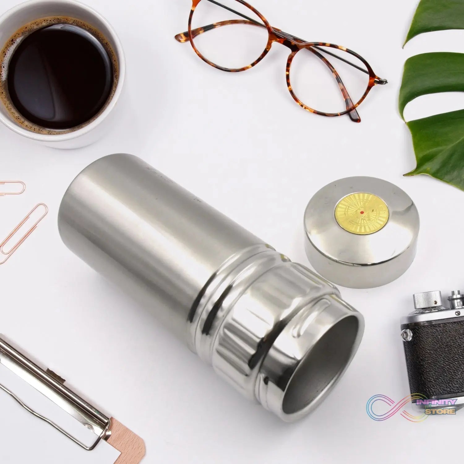 Vacuum Insulated Stainless Steel Flask (1 Pc) - Leak Proof, Hot & Cold - infinityexculsivestore.com