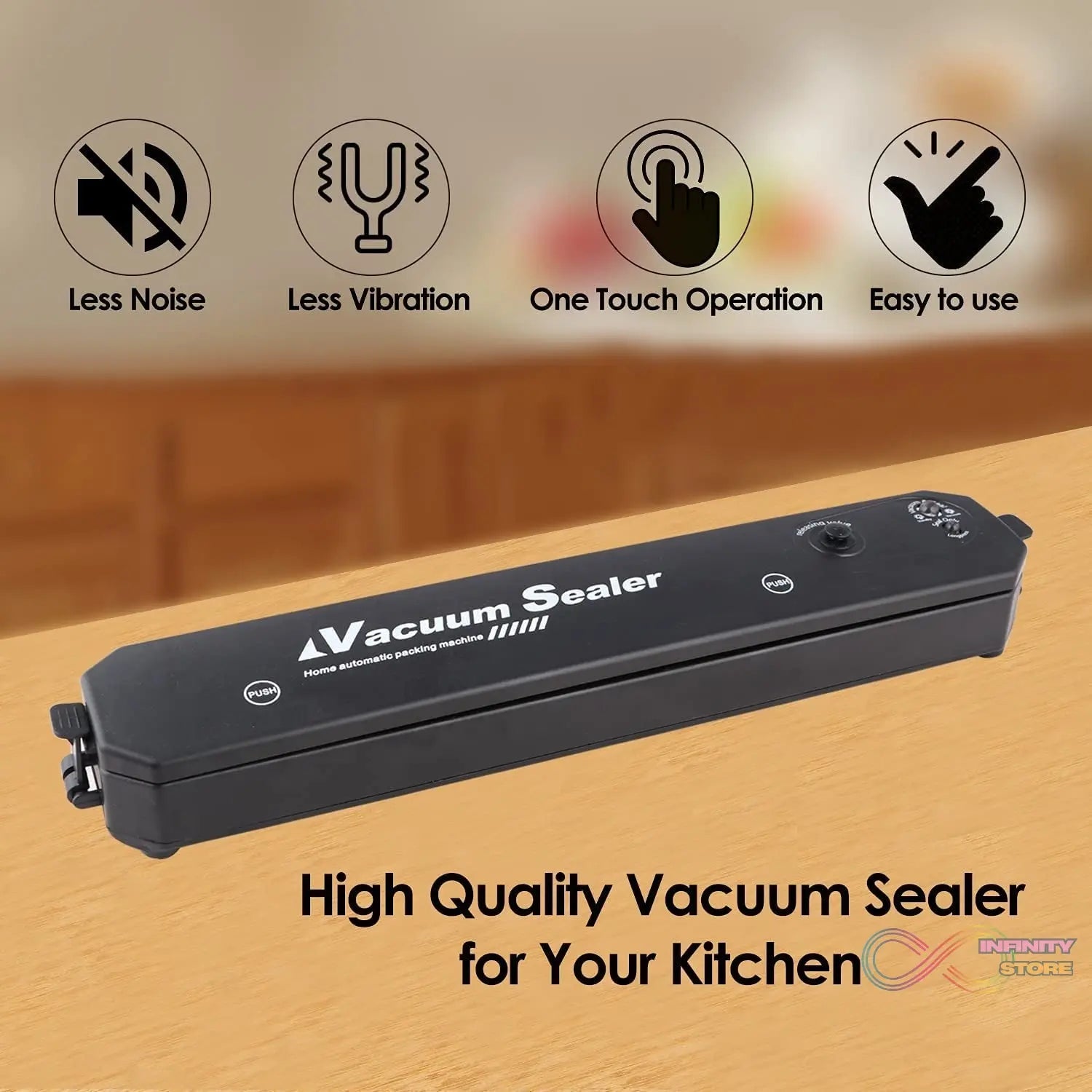 Vacuum Sealer Machine With 10 Pcs Bag (1 Set) - infinityexculsivestore.com