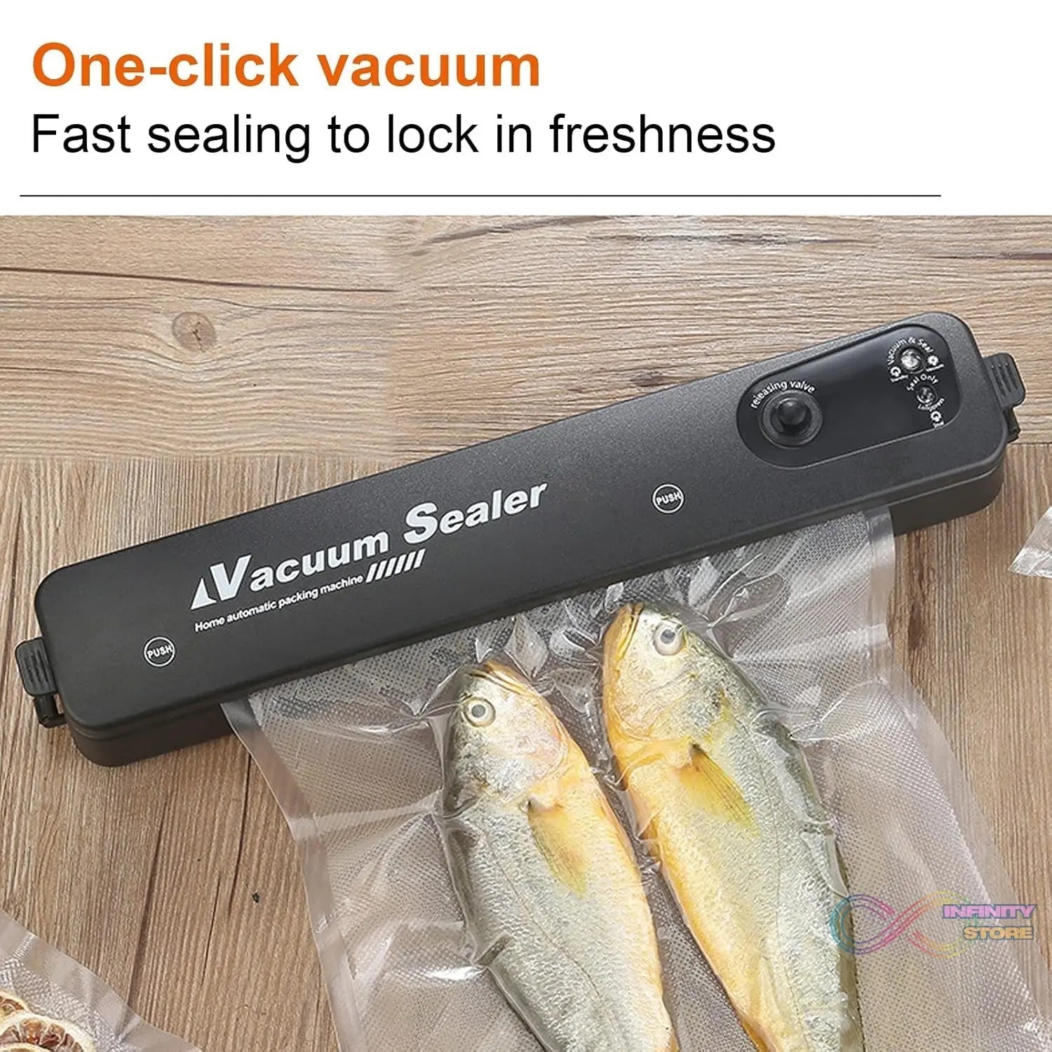 Vacuum Sealer Machine With 10 Pcs Bag (1 Set) - infinityexculsivestore.com