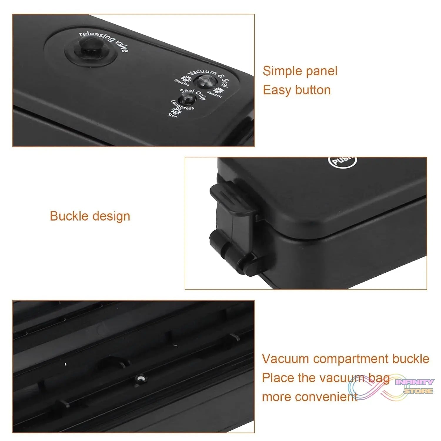 Vacuum Sealer Machine With 10 Pcs Bag (1 Set) - infinityexculsivestore.com
