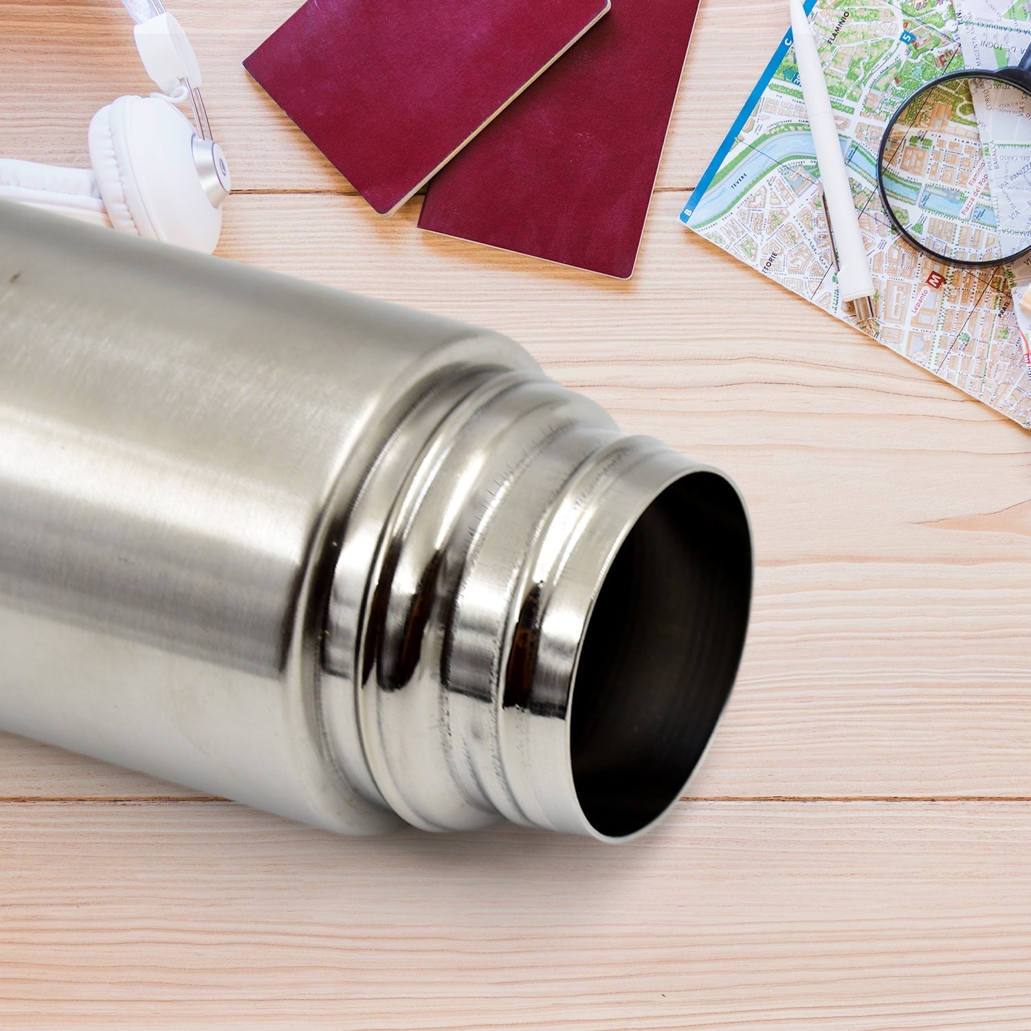 Vacuum Stainless Steel Double Wall Water Bottle (500 ML Aprrox) - infinityexculsivestore.com
