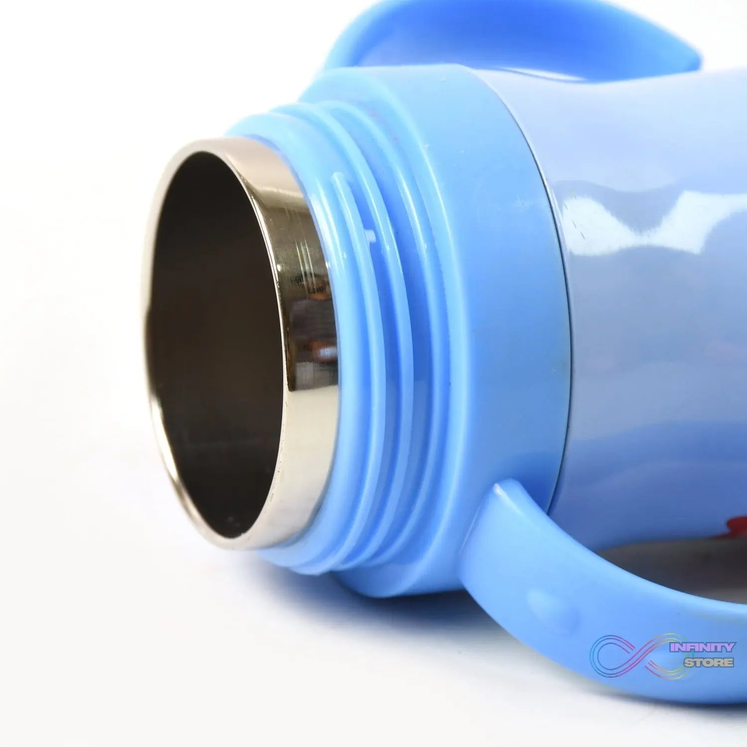 Vacuum Stainless Steel Water Bottle With Carry Handle & Straw (280 ML) - infinityexculsivestore.com
