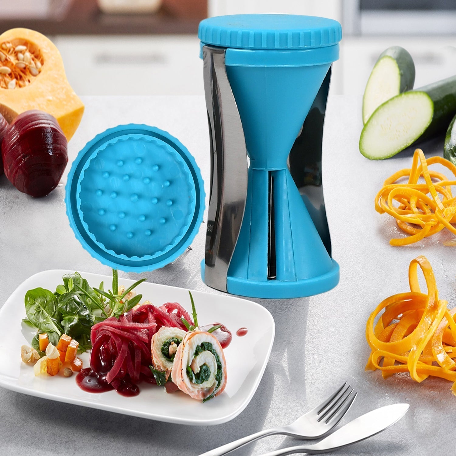 Vegetable Spiral Slicer Salad Vegetables Fruit Slicer - infinityexculsivestore.com