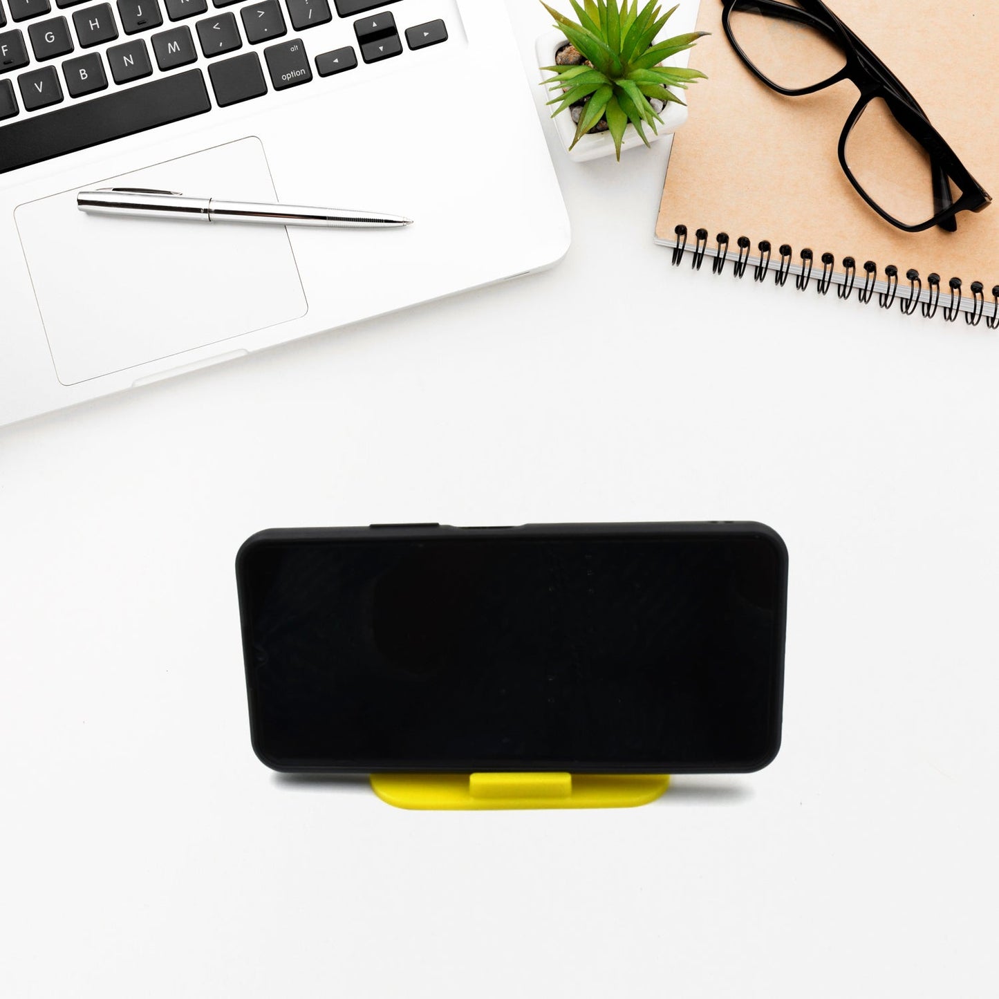 Virgin Mobile Accessories Universal Portable Four - Sided Pyramid Shape Desktop/ Table Mobile Holder Stand for car dashboard recording on desk vent office holder - infinityexculsivestore.com