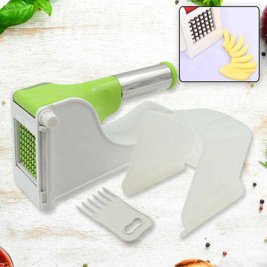 Virgin Plastic French Fry Chipser, Potato Chipser / Potato Slicer with Container - infinityexculsivestore.com