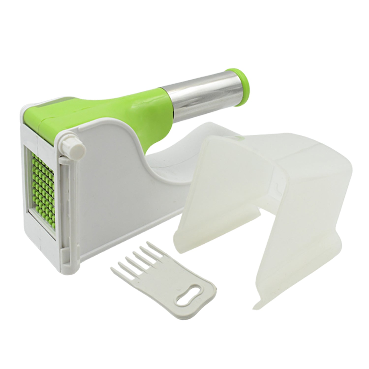 Virgin Plastic French Fry Chipser, Potato Chipser / Potato Slicer with Container - infinityexculsivestore.com